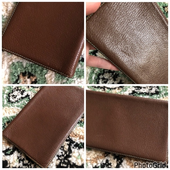 Hermès AUTHENTIC Vision Simple Leather Agenda Notebook Cover Dark Brown Blue - Picture 6 of 16